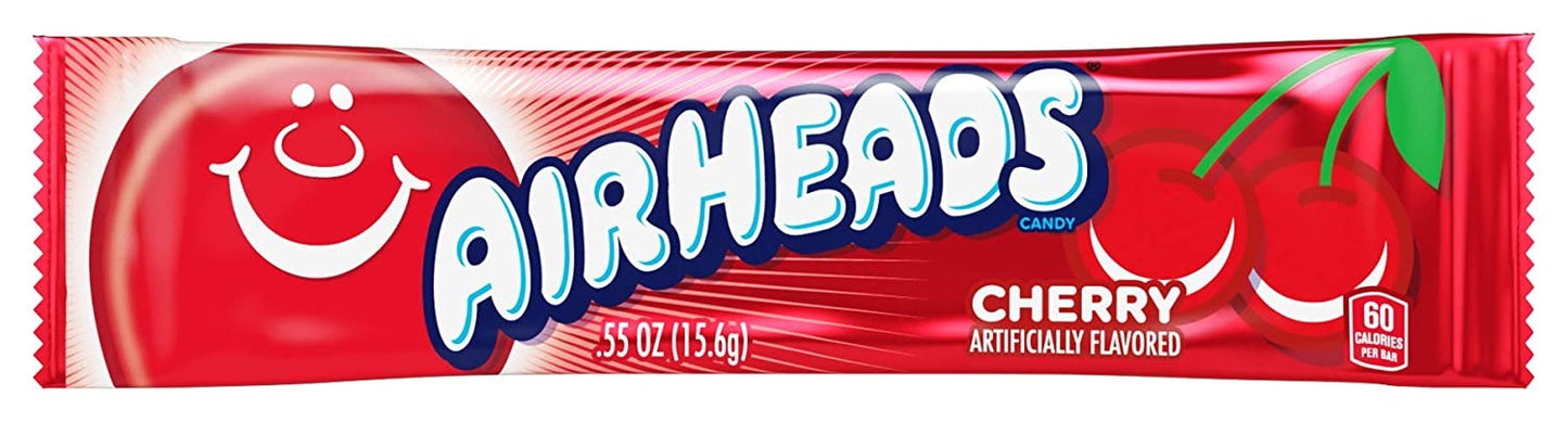 Airheads - Soft Chewy Candy - USA - All Flavors - Full Size Bar - 15.6g