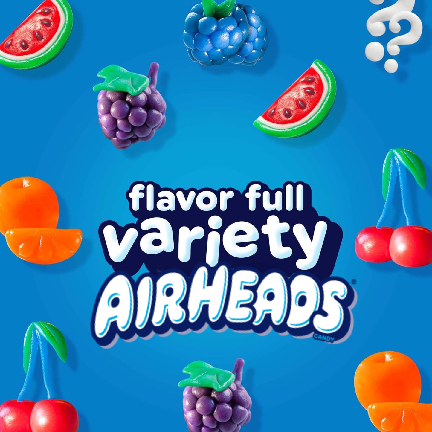 Airheads - Soft Chewy Candy - USA - All Flavors - Full Size Bar - 15.6g