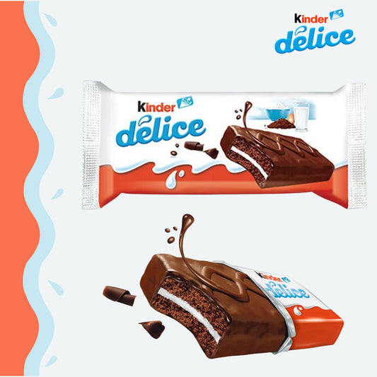 Kinder Delice - Rich & Smooth Milk Chocolate Creamy Pastry Cake Biscuit - 39g