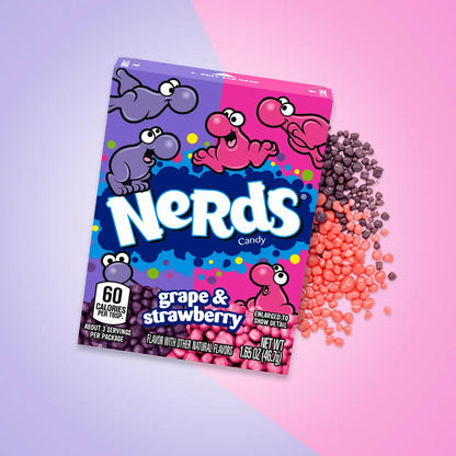 Nerds - Candy - Watermelon & Cherry - Grape & Strawberry - 46g - USA