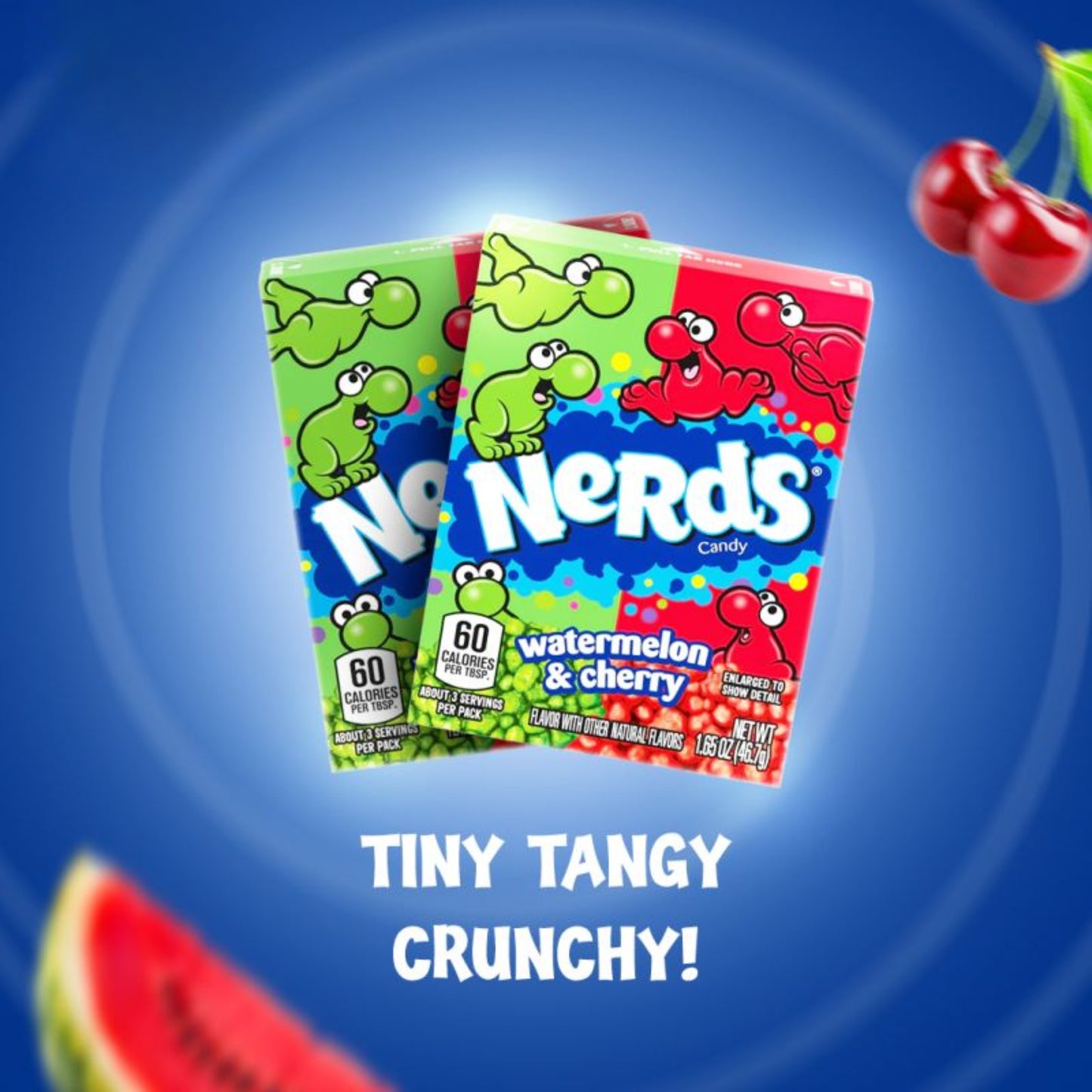 Nerds - Candy - Watermelon & Cherry - Grape & Strawberry - 46g - USA