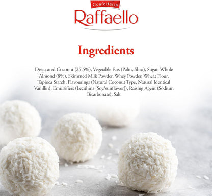 Ferrero Rocher Raffaello - Premium Gourmet White Almond, Cream And Coconut Treat