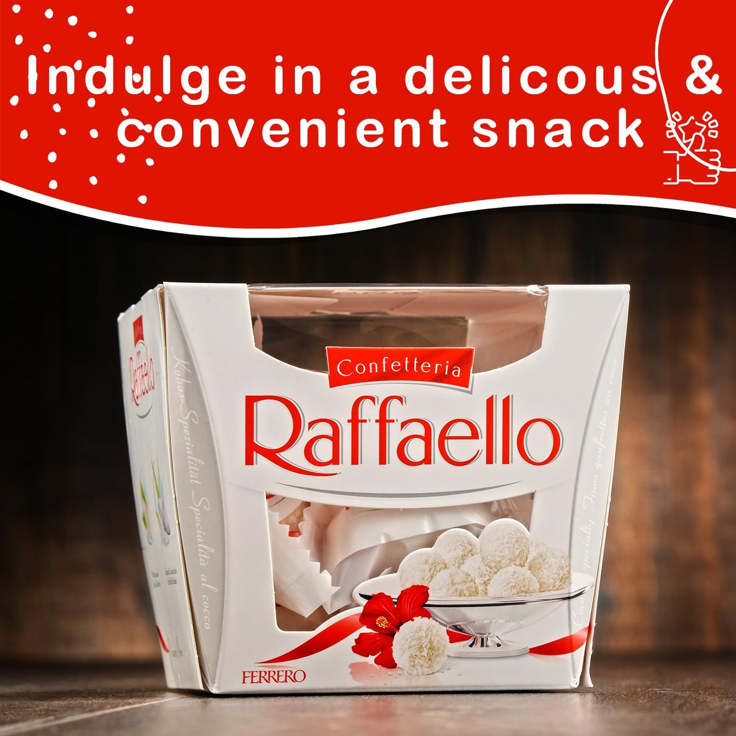 Ferrero Rocher Raffaello - Premium Gourmet White Almond, Cream And Coconut Treat