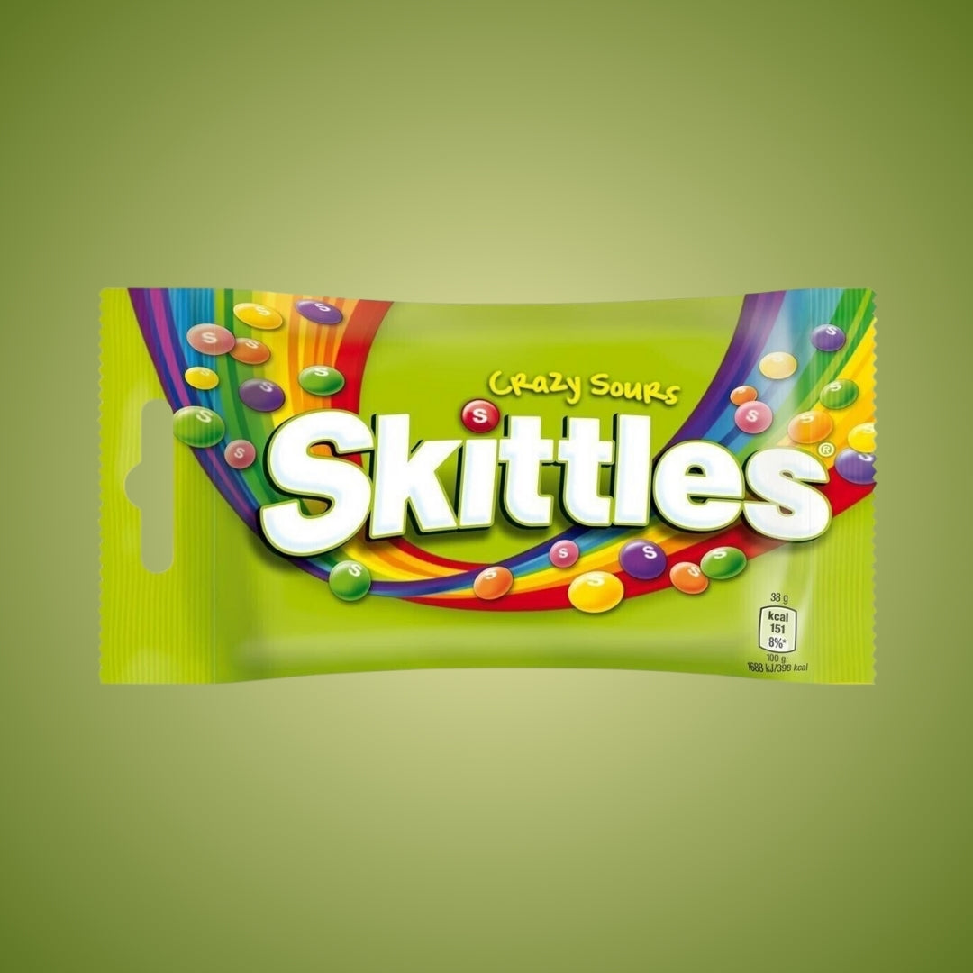 Skittles - Original - All Flavors - Fruits - Crazy Sours - Wild Berry - Tropical - Desserts (USA, Europe and Middle East)