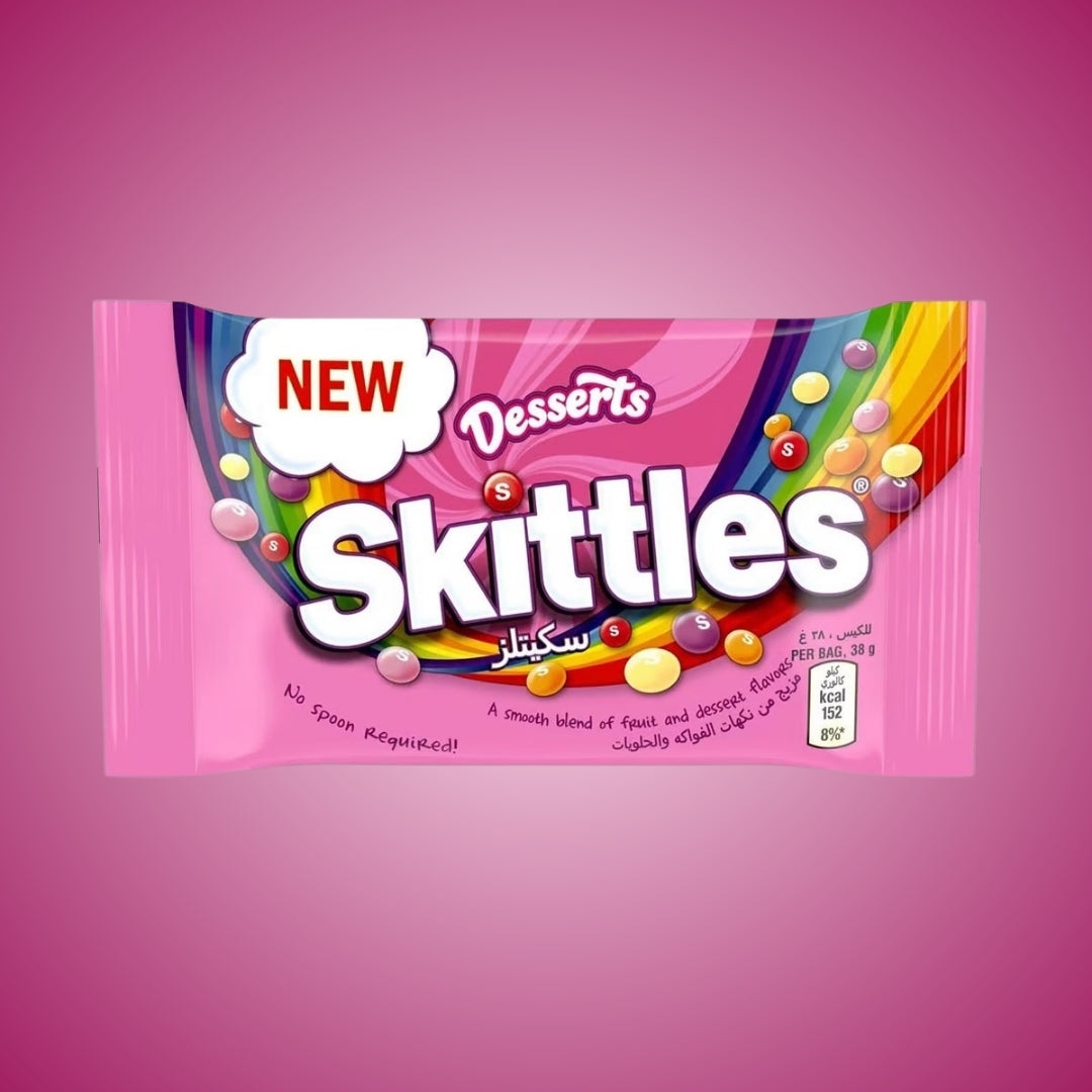 Skittles - Original - All Flavors - Fruits - Crazy Sours - Wild Berry - Tropical - Desserts (USA, Europe and Middle East)