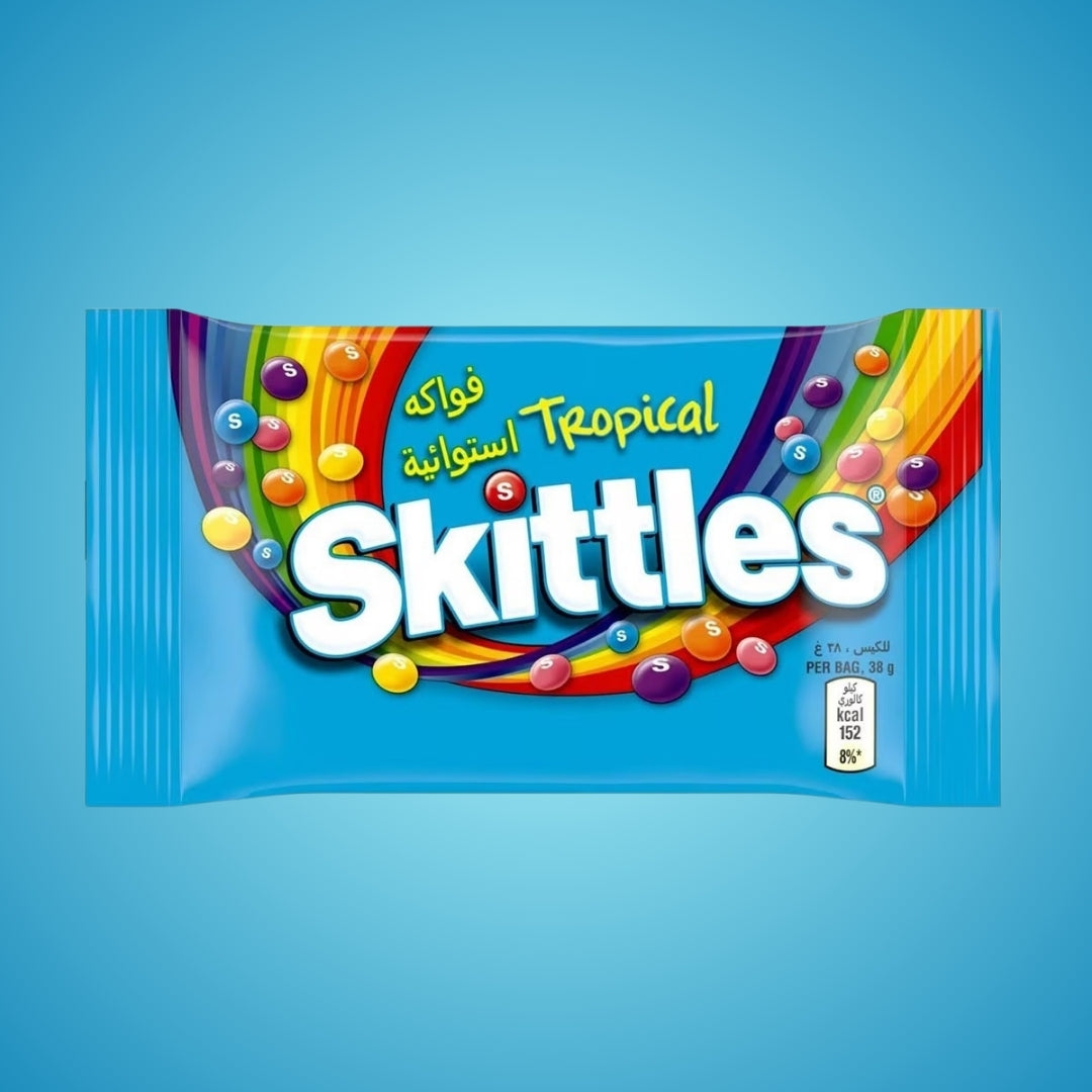 Skittles - Original - All Flavors - Fruits - Crazy Sours - Wild Berry - Tropical - Desserts (USA, Europe and Middle East)